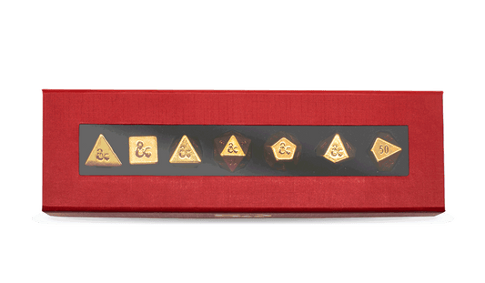 50th Anniversary Heavy Metal 7 RPG Dice Set for Dungeons & Dragons | Ultra PRO International