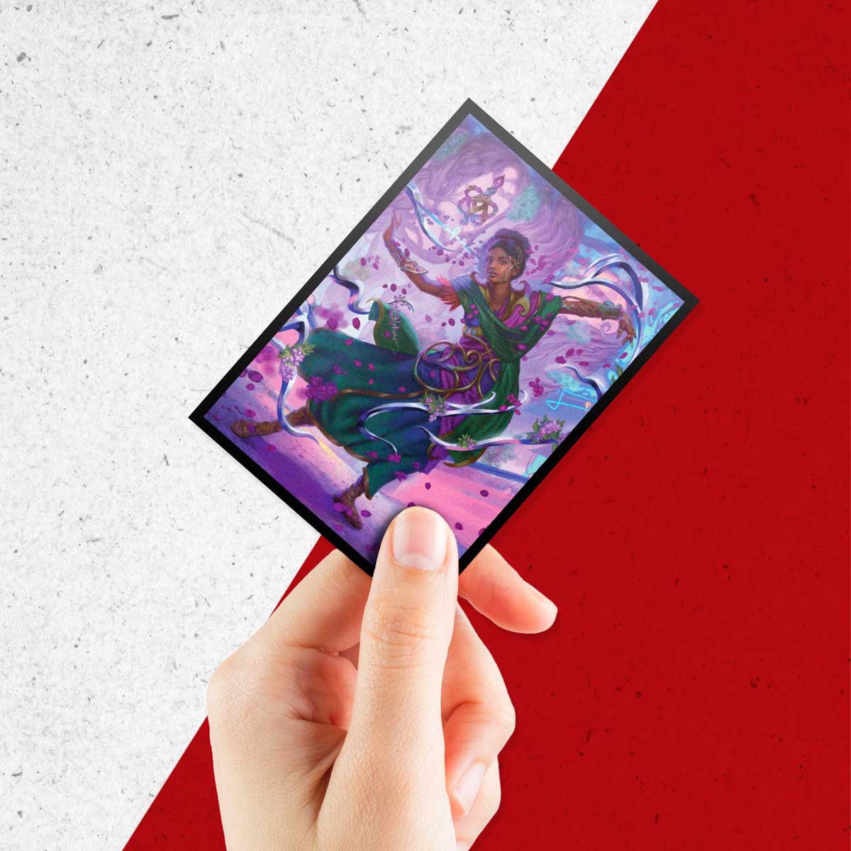 Aetherdrift 100ct Deck Protector Sleeves Commander A for Magic: The Gathering Hand