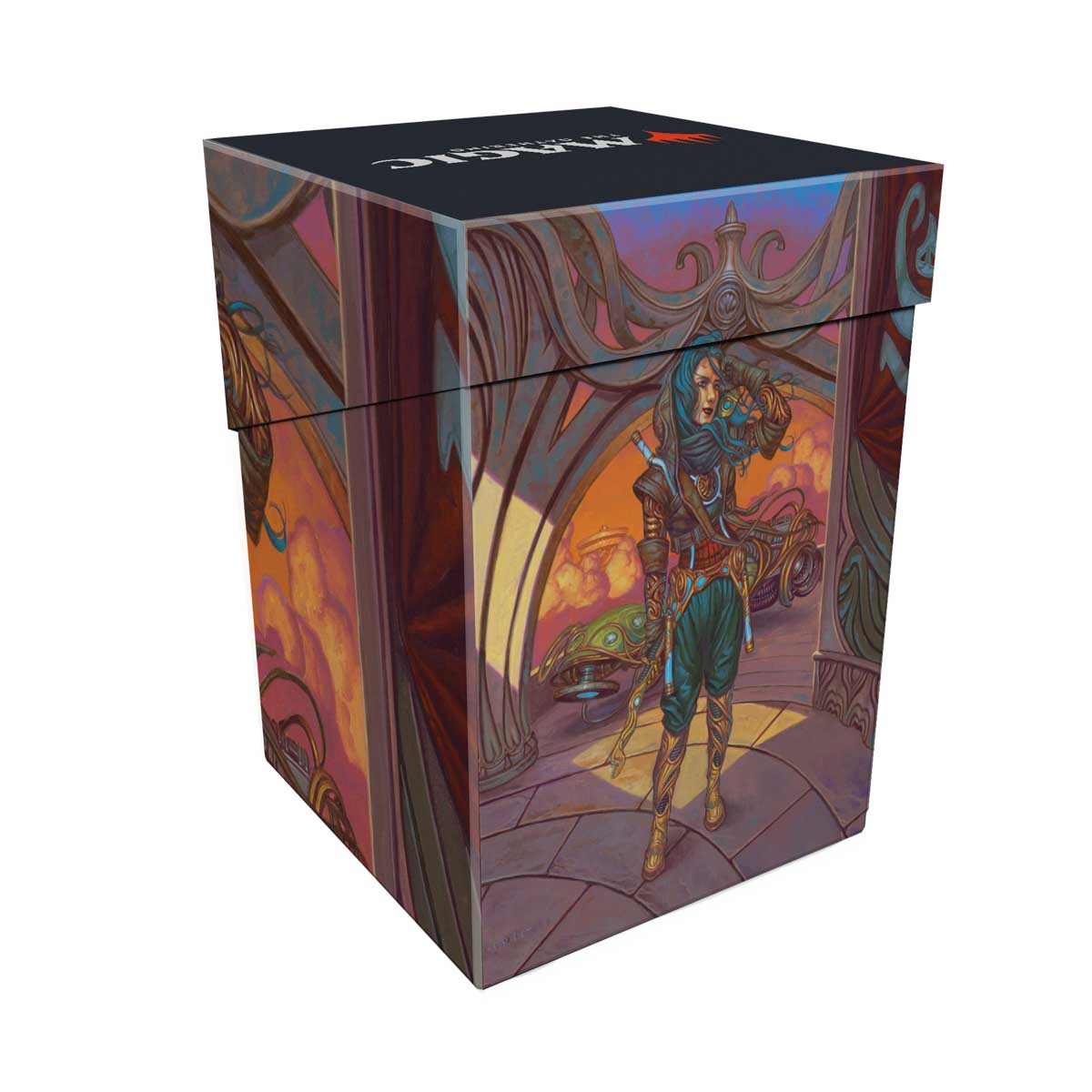 Aetherdrift Sita Varma, Masked Racer 100+ Deck Box for Magic: The Gathering