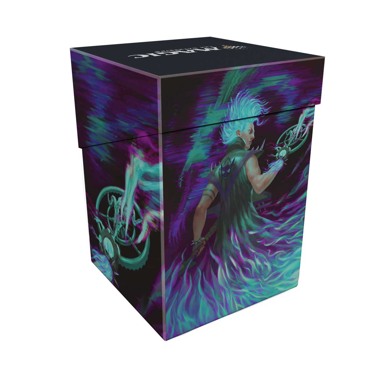 Aetherdrift Winter, Cursed Rider 100+ Deck Box for Magic: The Gathering Back