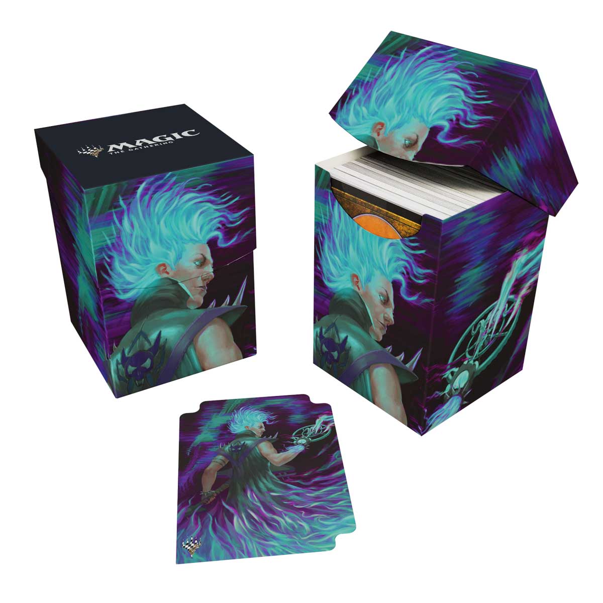 Ultra Pro Winter, Cursed Rider 100+ Deck Box - Aetherdrift Ultra Pro Winter, Cursed Rider 100+ Deck Box - Aetherdrift