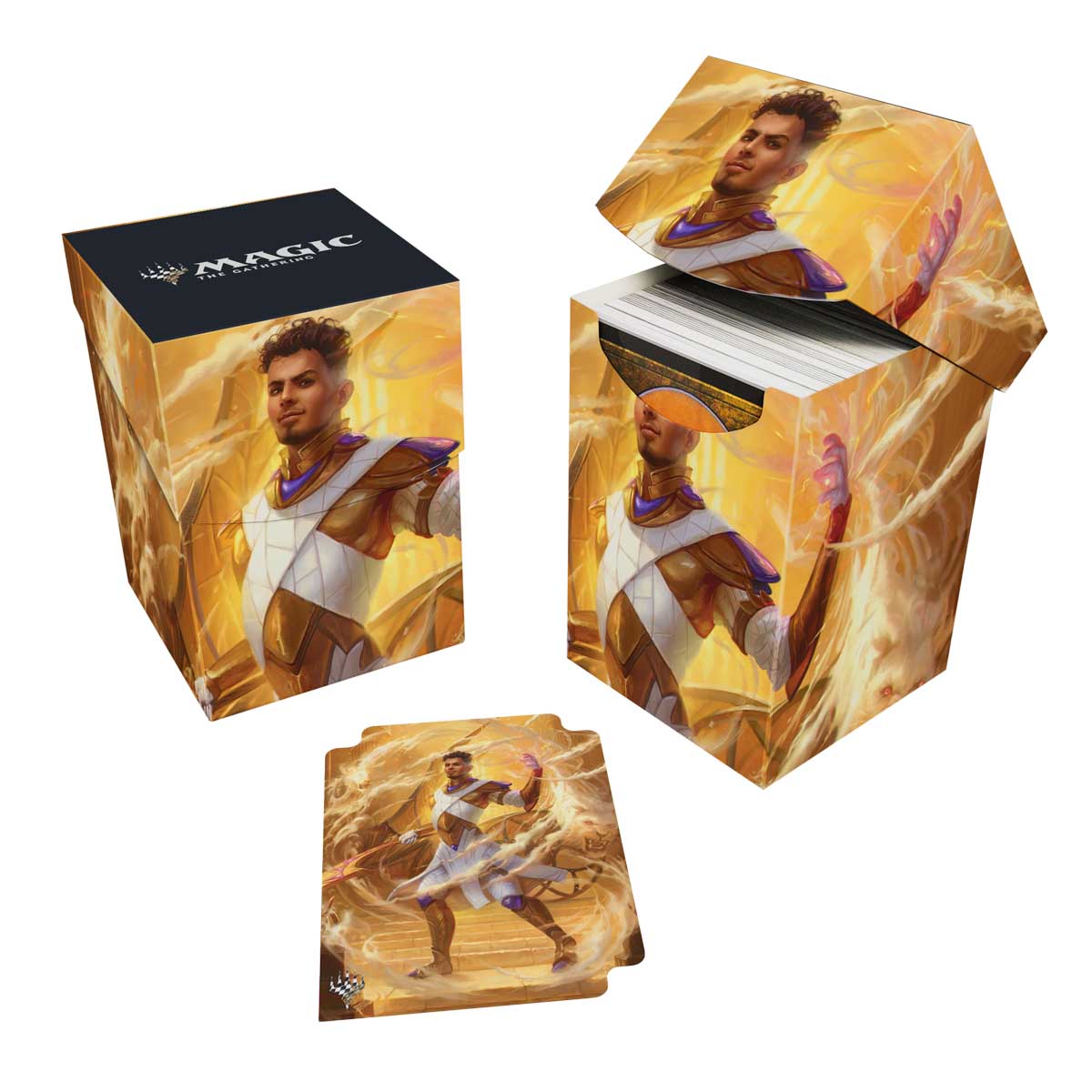 mtg 100 card deck box Aetherdrift Basri, Tomorrow’s Champion 100+ Deck Box for Magic: The Gathering