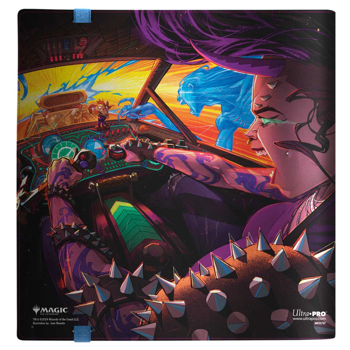 Aetherdrift TXX Packaging Collector Key Art  12-Pocket PRO-Binder for Magic: The Gathering Back