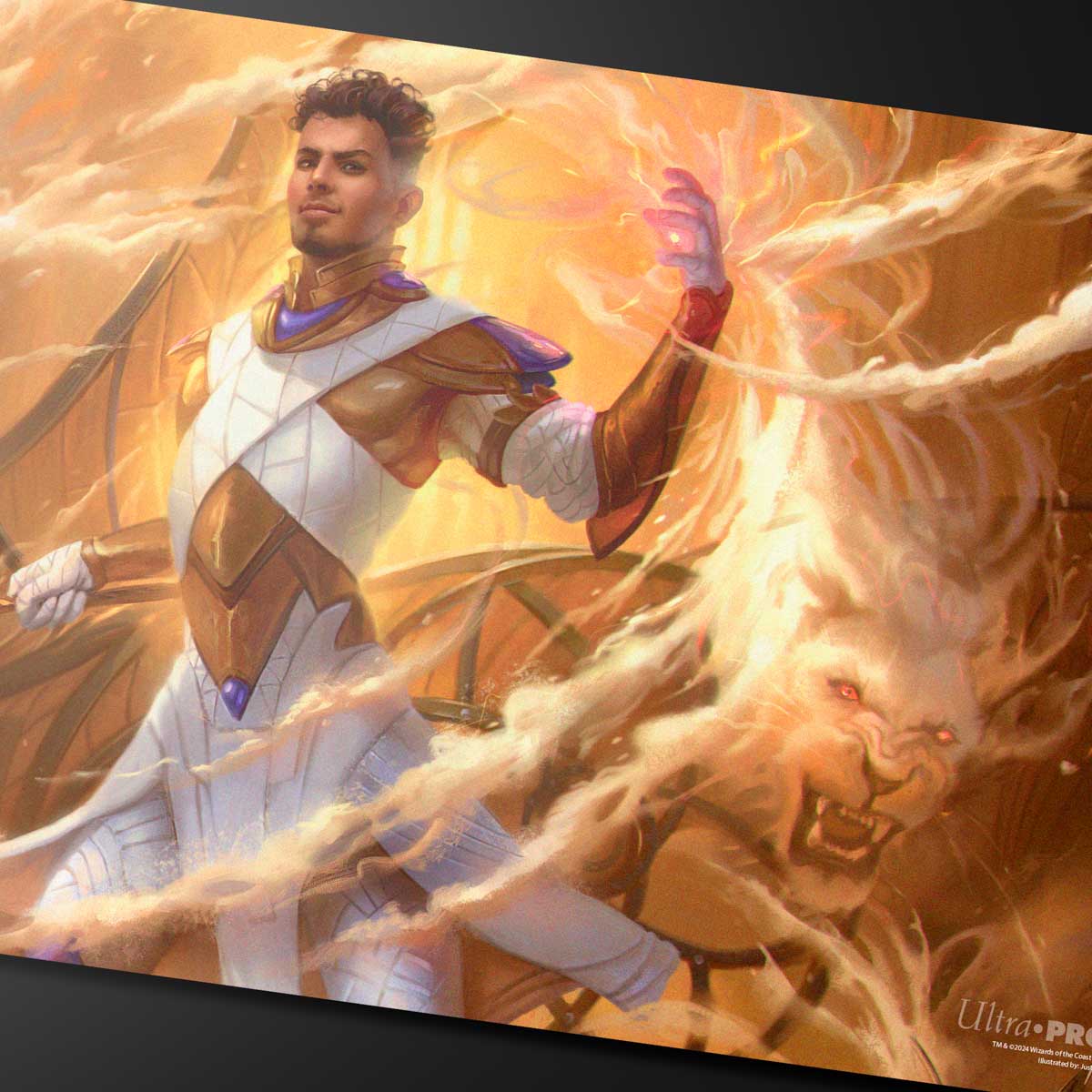 Aetherdrift Basri, Tomorrows Champion Playmat for Magic: The Gathering Art