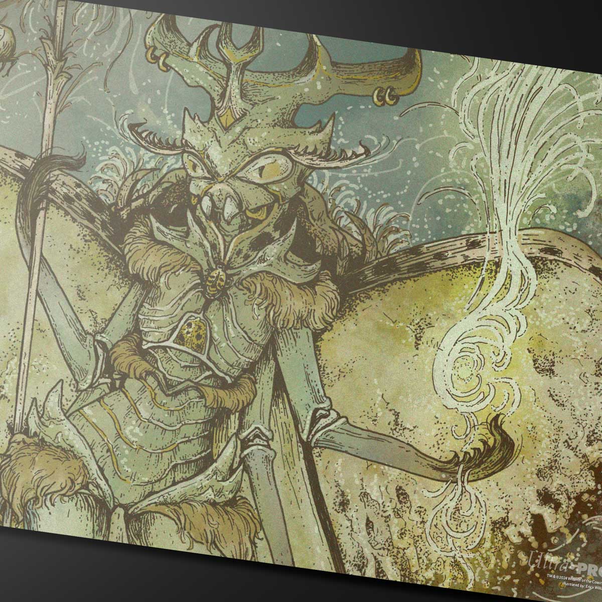 Aetherdrift Aatchik, Emerald Radian Playmat for Magic: The Gathering Art