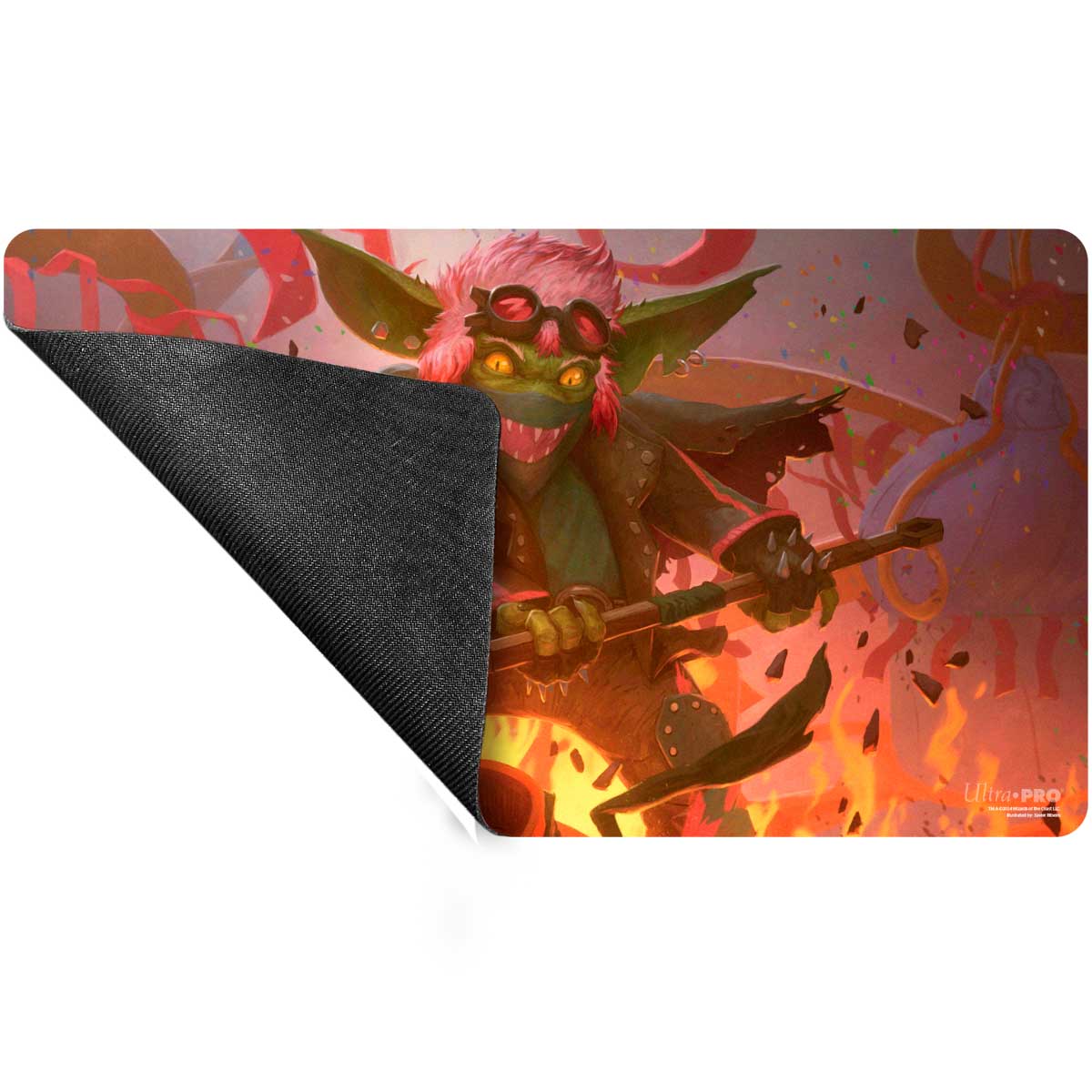 Aetherdrift Redshift, Rocketeer Chief Playmat for Magic: The Gathering Back