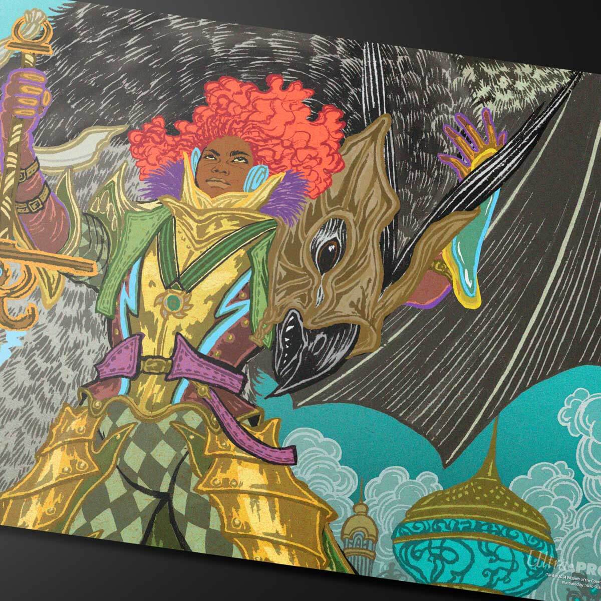 Aetherdrift Caradora, Heart of Alacria Playmat for Magic: The Gathering Art