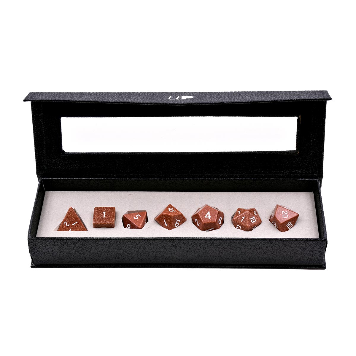 Gemstone Gold Sandstone RPG Dice Set (7ct) | Ultra PRO International