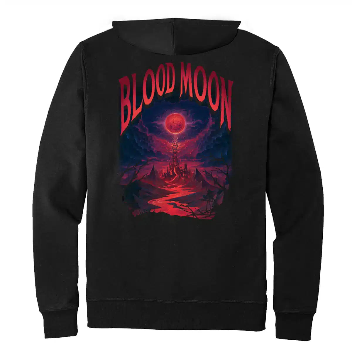 Wilds of Eldraine Blood Moon Zip-Up Hoodie for Magic: The Gathering