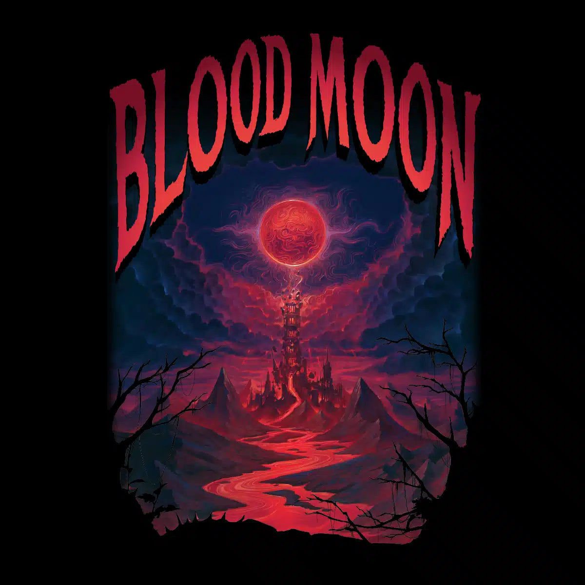 Wilds of Eldraine Blood Moon Zip-Up Hoodie for Magic: The Gathering