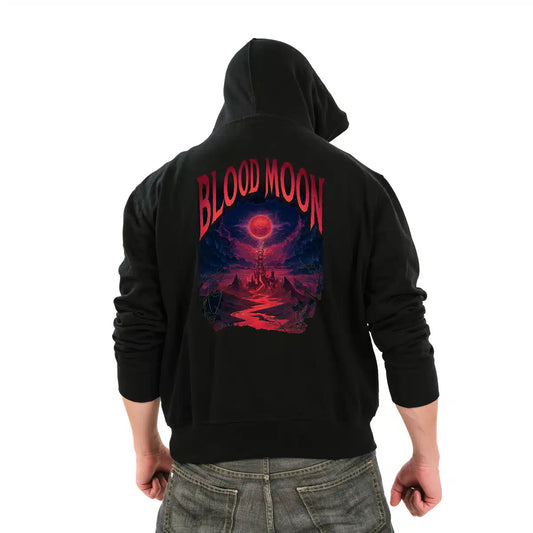 Wilds of Eldraine Blood Moon Zip-Up Hoodie for Magic: The Gathering