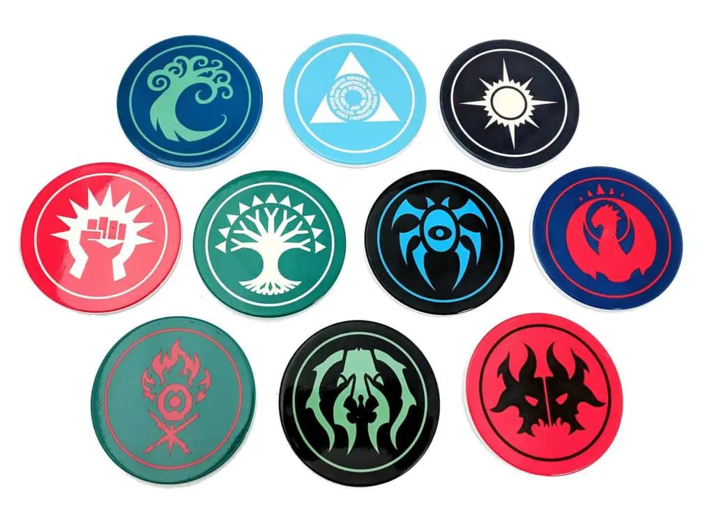 Ravnica Guild Symbol Ceramic Coasters for Magic: The Gathering