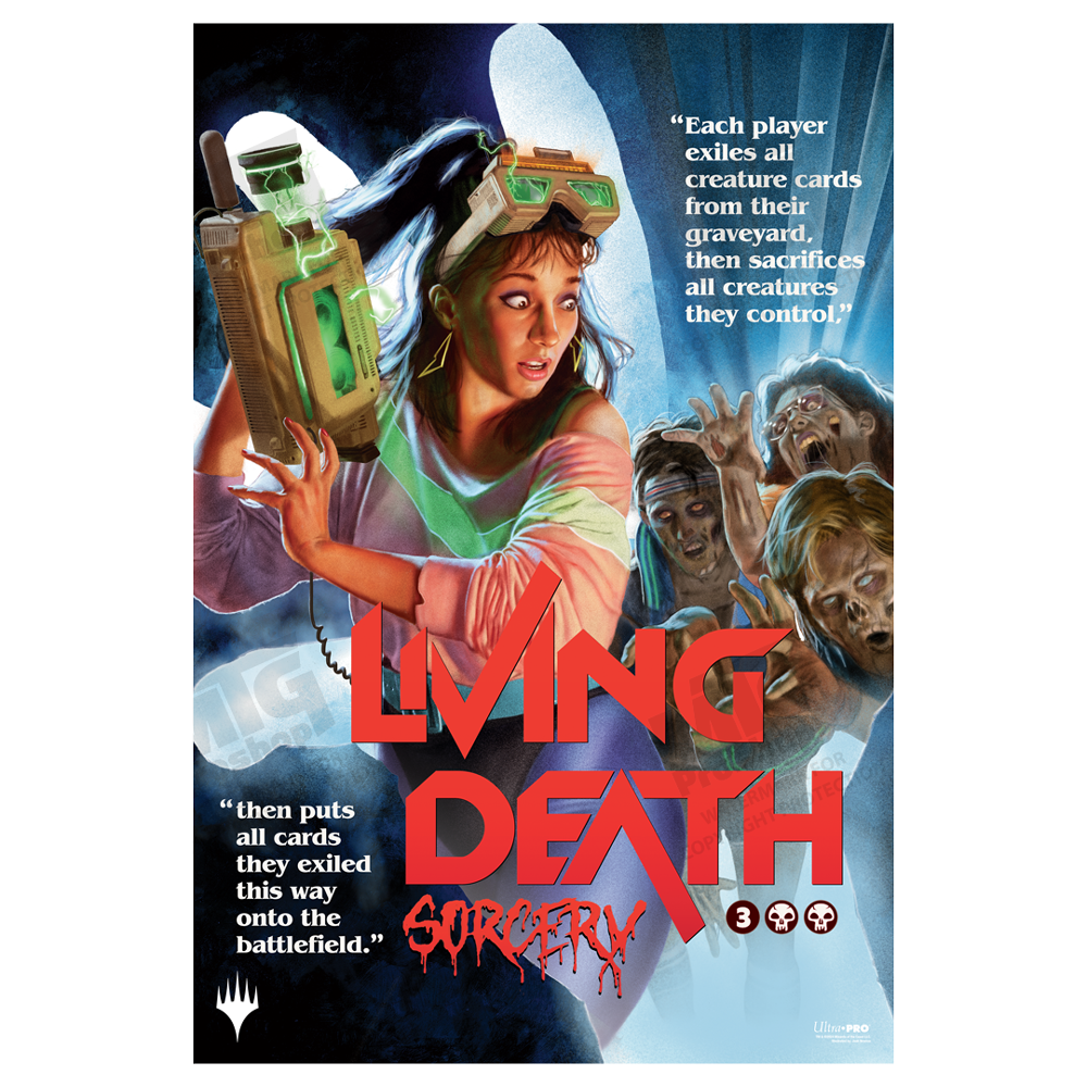 Duskmourn Living Death Poster for Magic: The Gathering