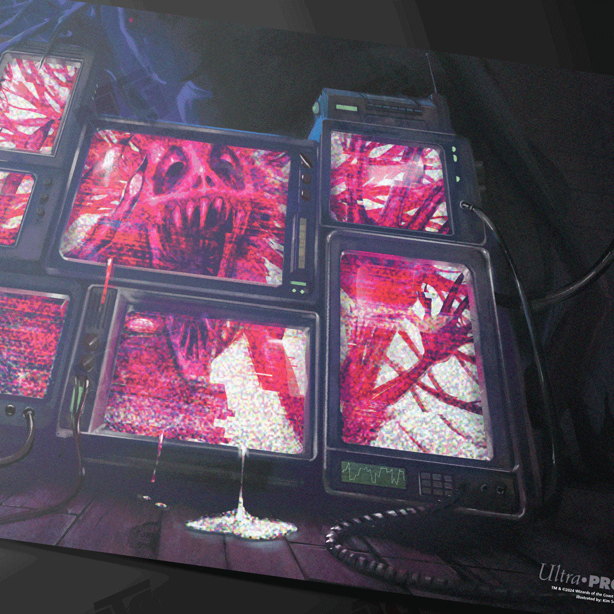 Duskmourn Cursed Recording Playmat for Magic: The Gathering Duskmourn Cursed Recording Playmat for Magic: The Gathering