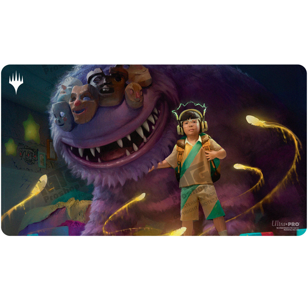 Duskmourn Kona, Rescue Beastie Playmat for Magic: The Gathering Front