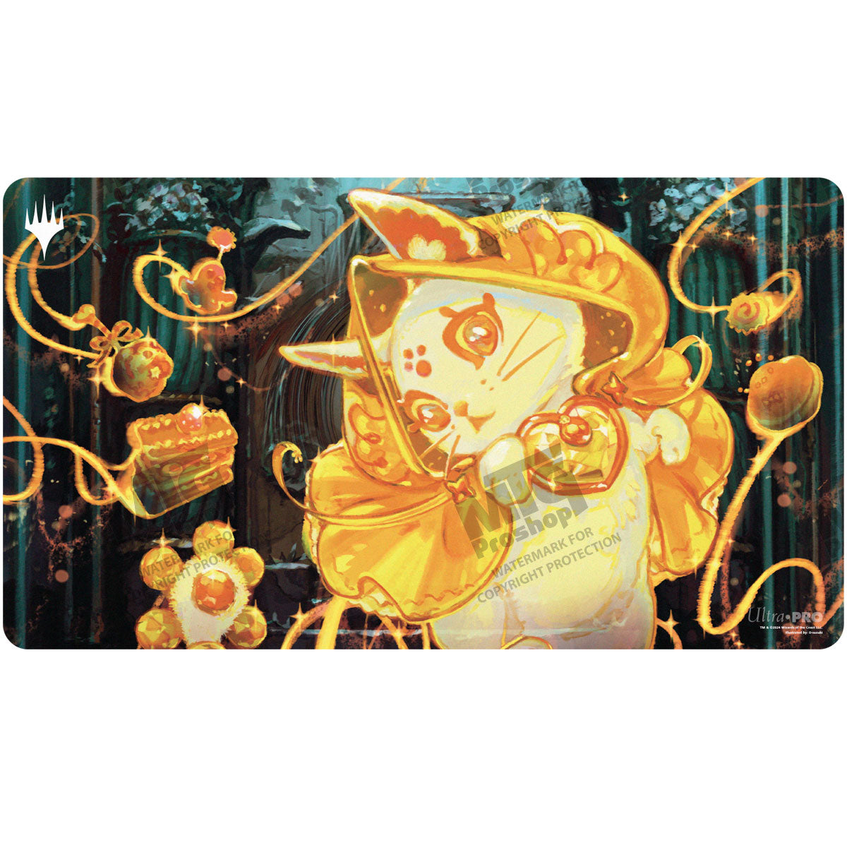 Duskmourn Enduring Curiosity Playmat for Magic: The Gathering Front
