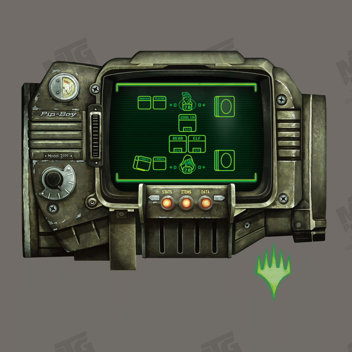 Fallout Pip-Boy T-Shirt for Magic: The Gathering Art