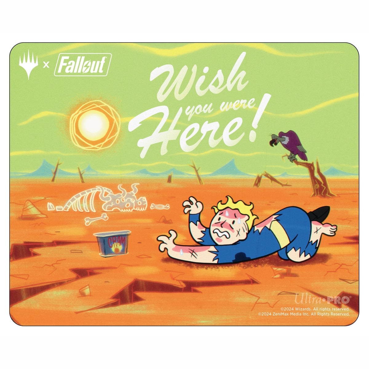 Fallout Wasteland 13x11 Inch Mousepad for Magic: The Gathering
