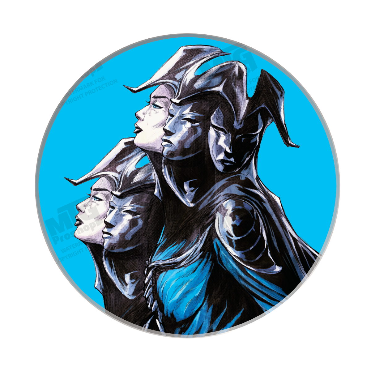 Modern Horizons 3 Ceramic Coaster featuring Satya for Magic: The Gathering