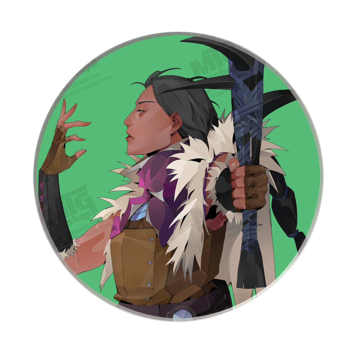 Modern Horizons 3 Ceramic Coaster featuring Omo for Magic: The Gathering