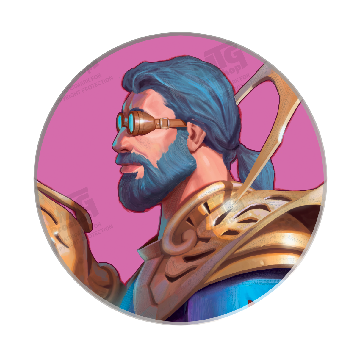 Modern Horizons 3 Ceramic Coaster featuring Disa for Magic: The Gathering