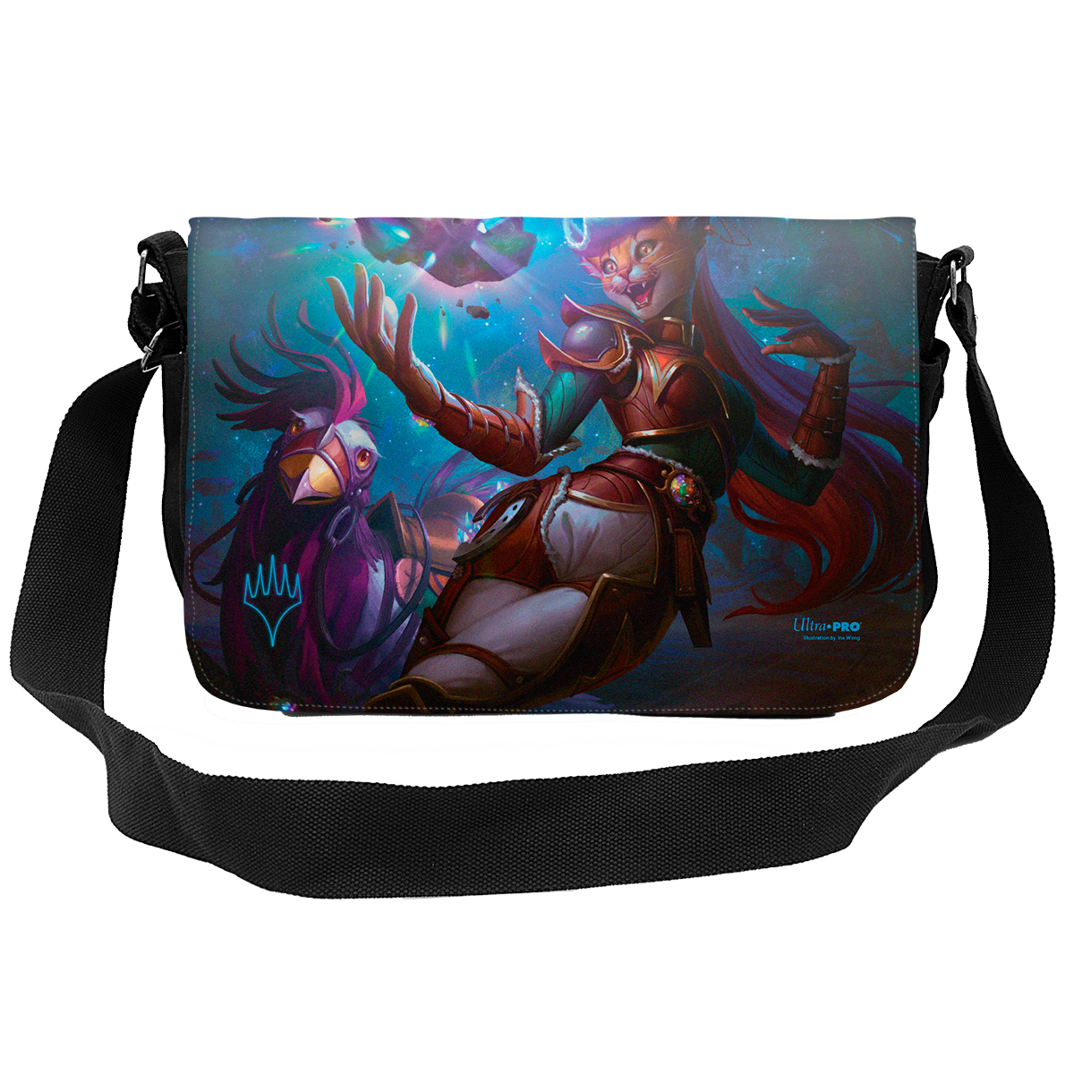Magic: The Gathering Outlaws of Thunder Junction Printed Messenger Bag Flap - Roxanne, Starfall Savant with Bag sold separately.