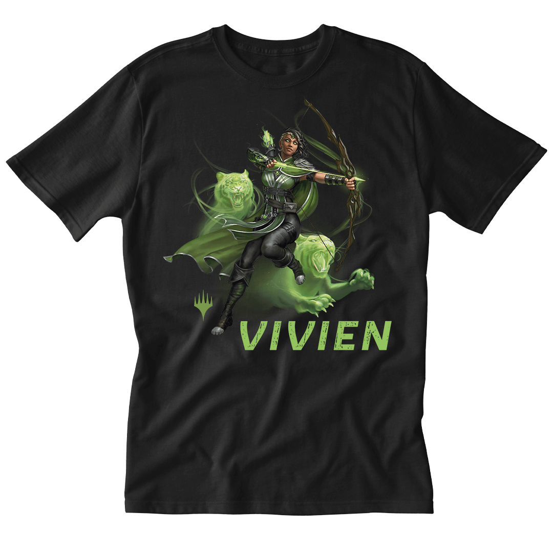 Foundations Vivien Printed Graphic Tee in Black for Magic: The Gathering
