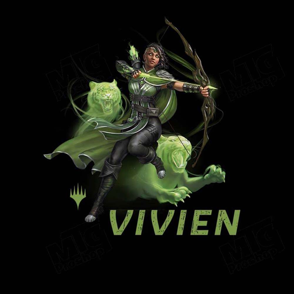 Foundations Vivien Printed Graphic Tee in Black for Magic: The Gathering