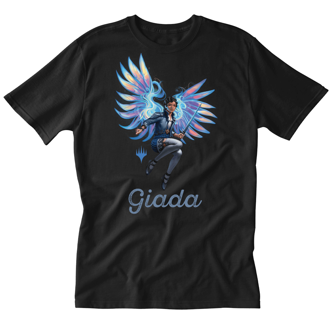 Foundations Giada Printed Graphic Tee in Black for Magic: The Gathering