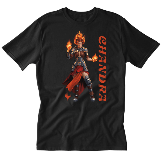 Foundations Chandra Printed Graphic Tee in Black for Magic: The Gathering
