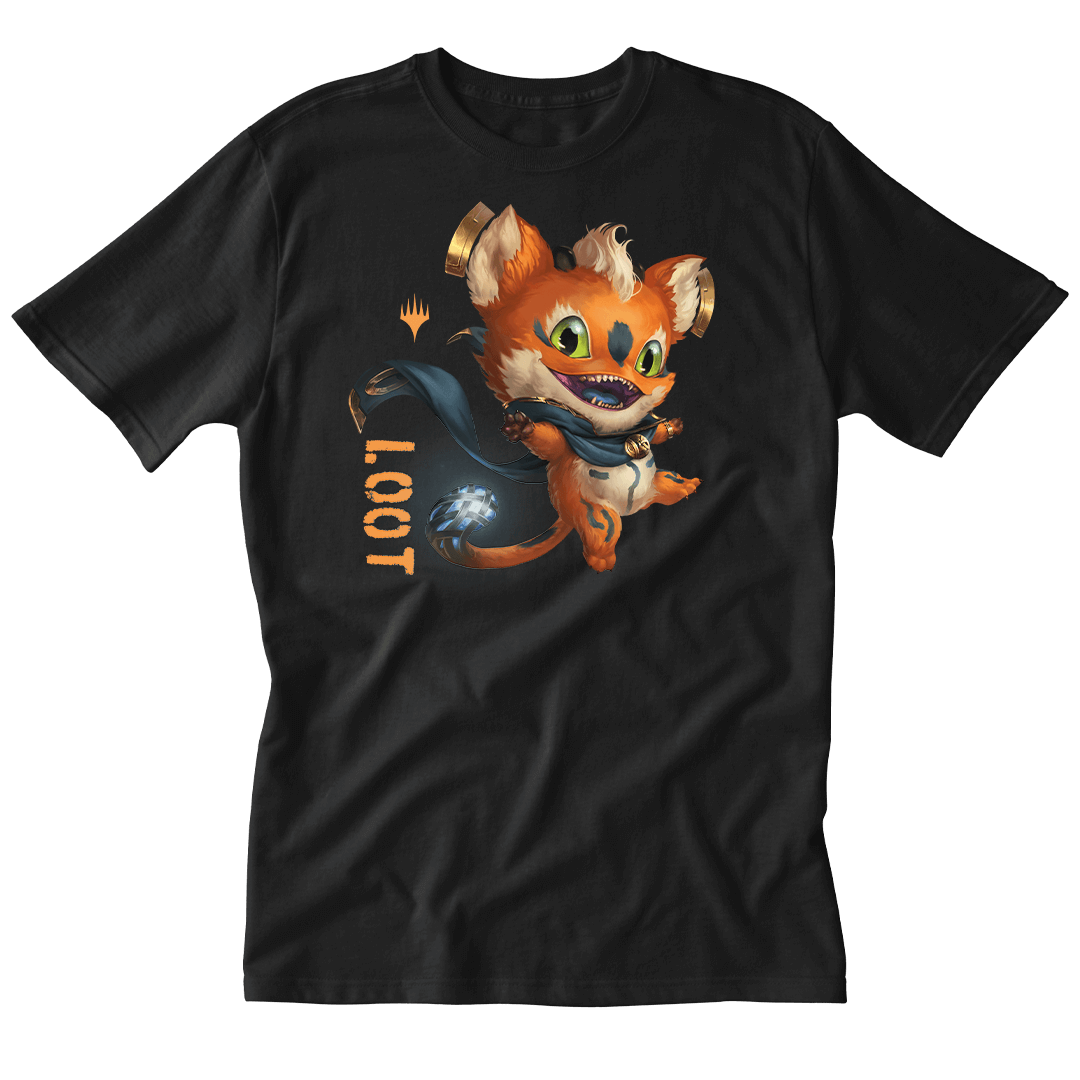 Foundations Loot Printed Graphic Tee in Black for Magic: The Gathering