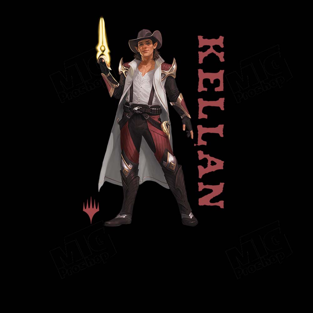 Foundations Kellan Printed Graphic Tee in Black for Magic: The Gathering