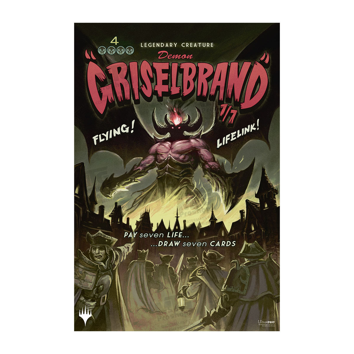 Innistrad Remastered Griselbrand Poster for Magic: The Gathering