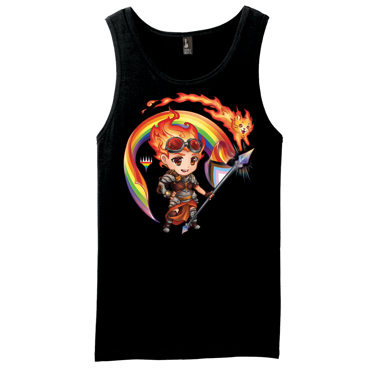 Pride 2024 Chandra and Embercat Tank for Magic: The Gathering