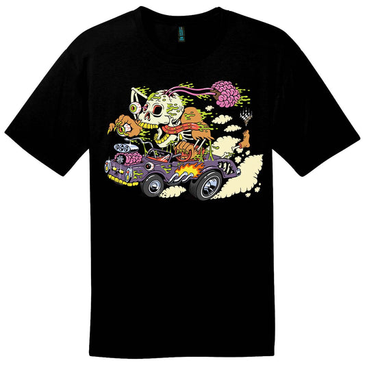 Aetherdrift Racer Creature Waxen Shapethief Printed Graphic Tee for Magic: The Gathering