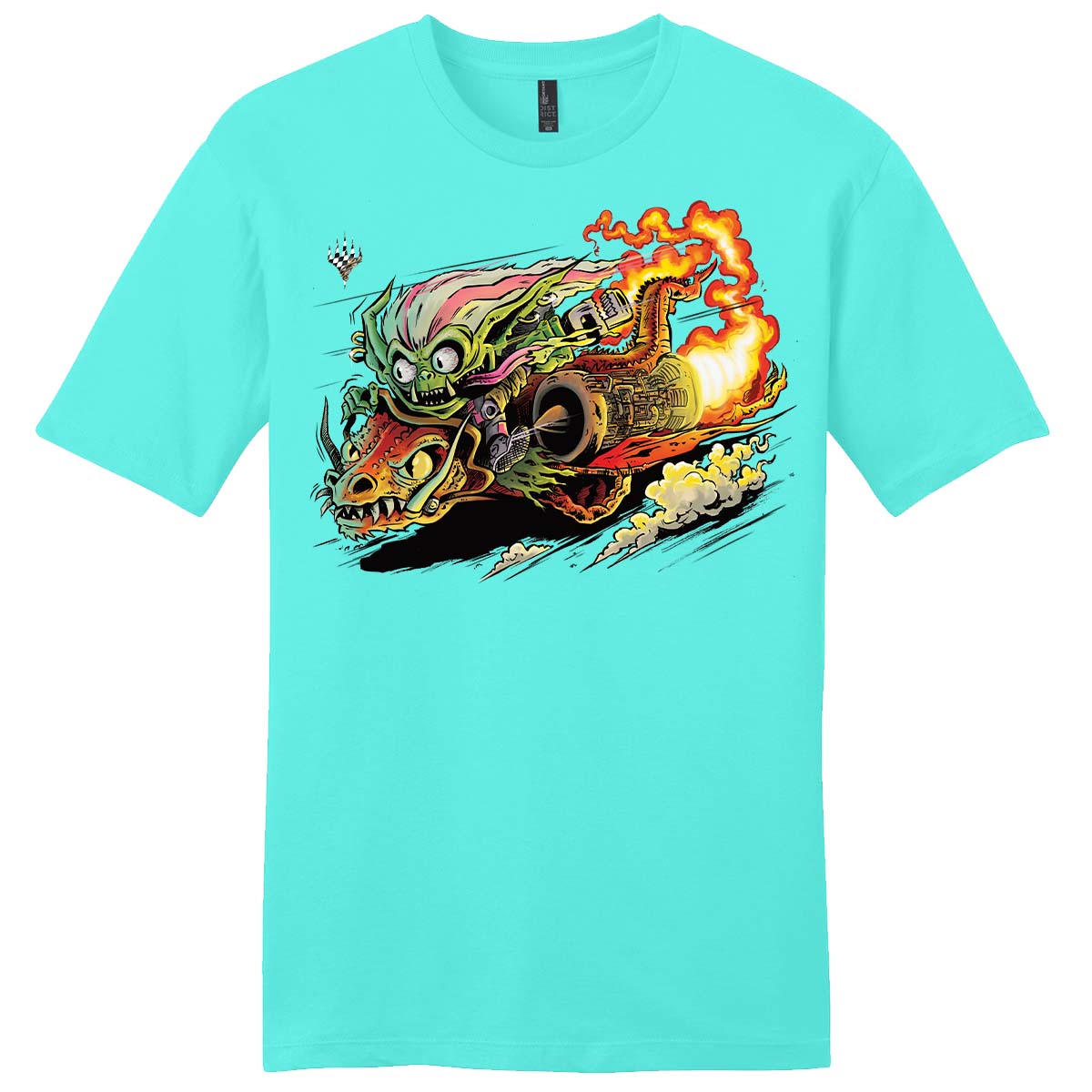 Aetherdrift Racer Creature Draconautics Engineer Printed Graphic Tee for Magic: The Gathering