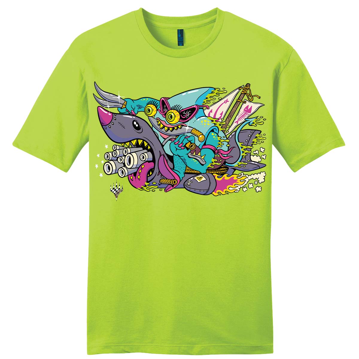 Aetherdrift Racer Creature Fearless Swashbuckler Printed Graphic Tee for Magic: The Gathering