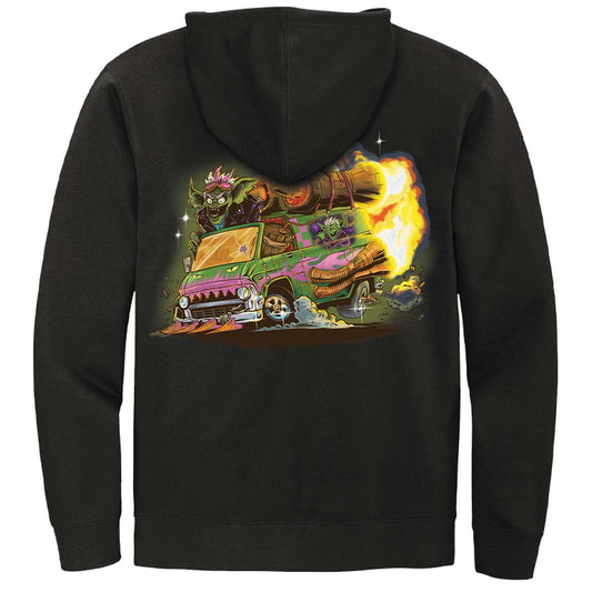 Aetherdrift Racer Creature Howlsquad Heavy Printed Hoodie for Magic: The Gathering