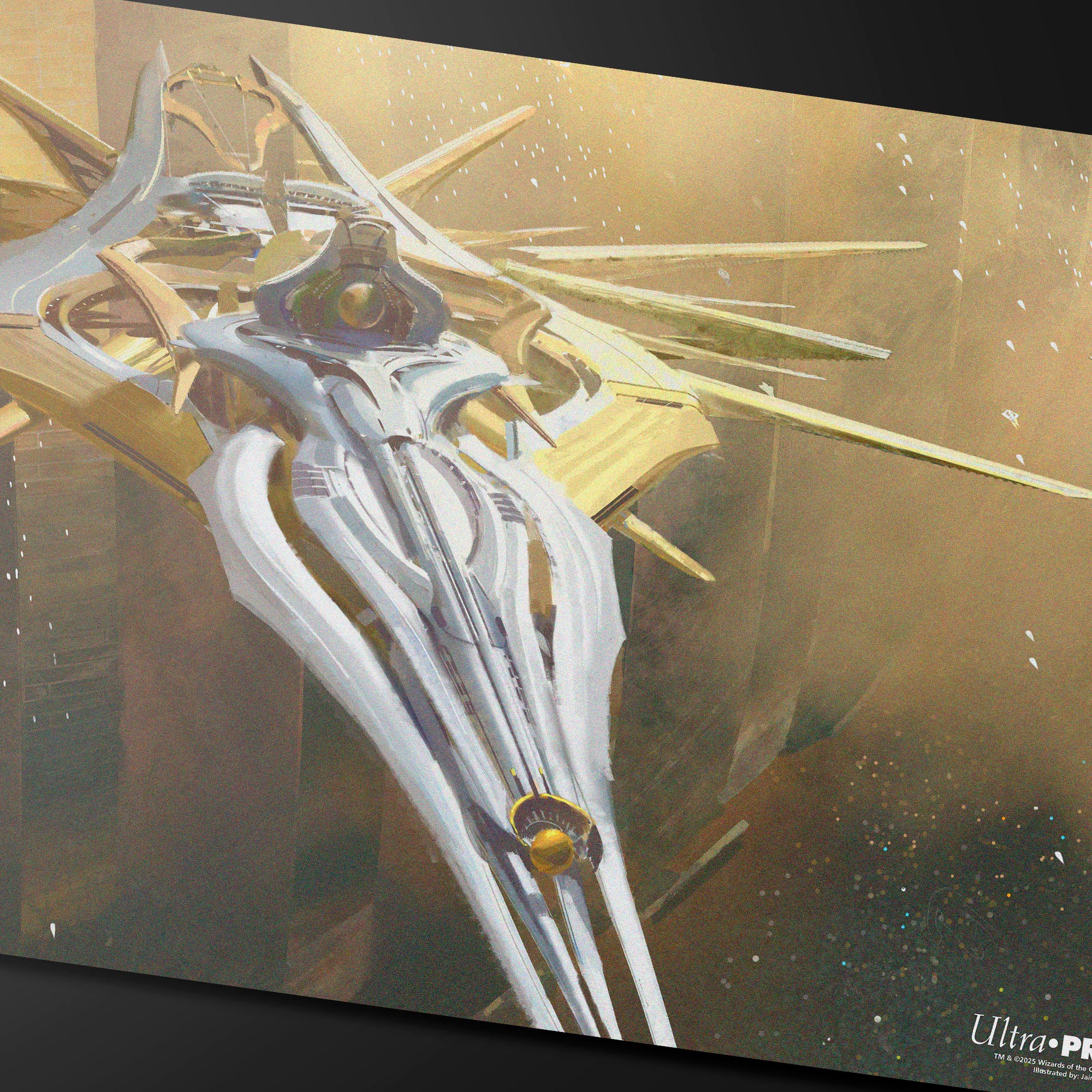 Edge of Eternities - Playmat - Dawnsire, Sunstar Dreadnought - Jaime Jones for Magic: The Gathering Edge of Eternities - Playmat - Dawnsire, Sunstar Dreadnought - Jaime Jones for Magic: The Gathering