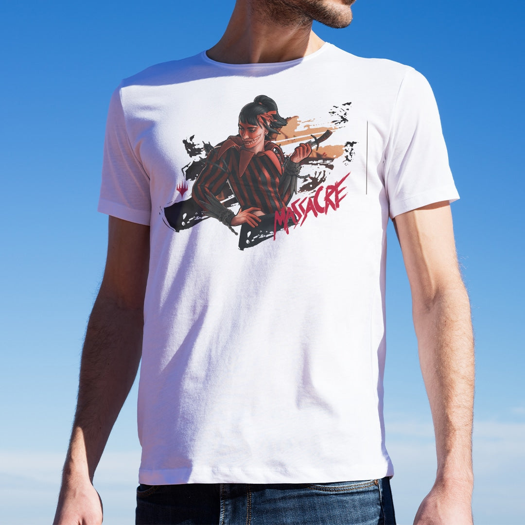 Murders at Karlov Manor Massacre Girl, Known Killer Showcase T-Shirt for Magic: The Gathering