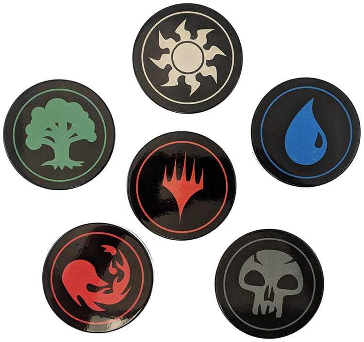 Mana Symbol Ceramic Coasters for Magic: The Gathering