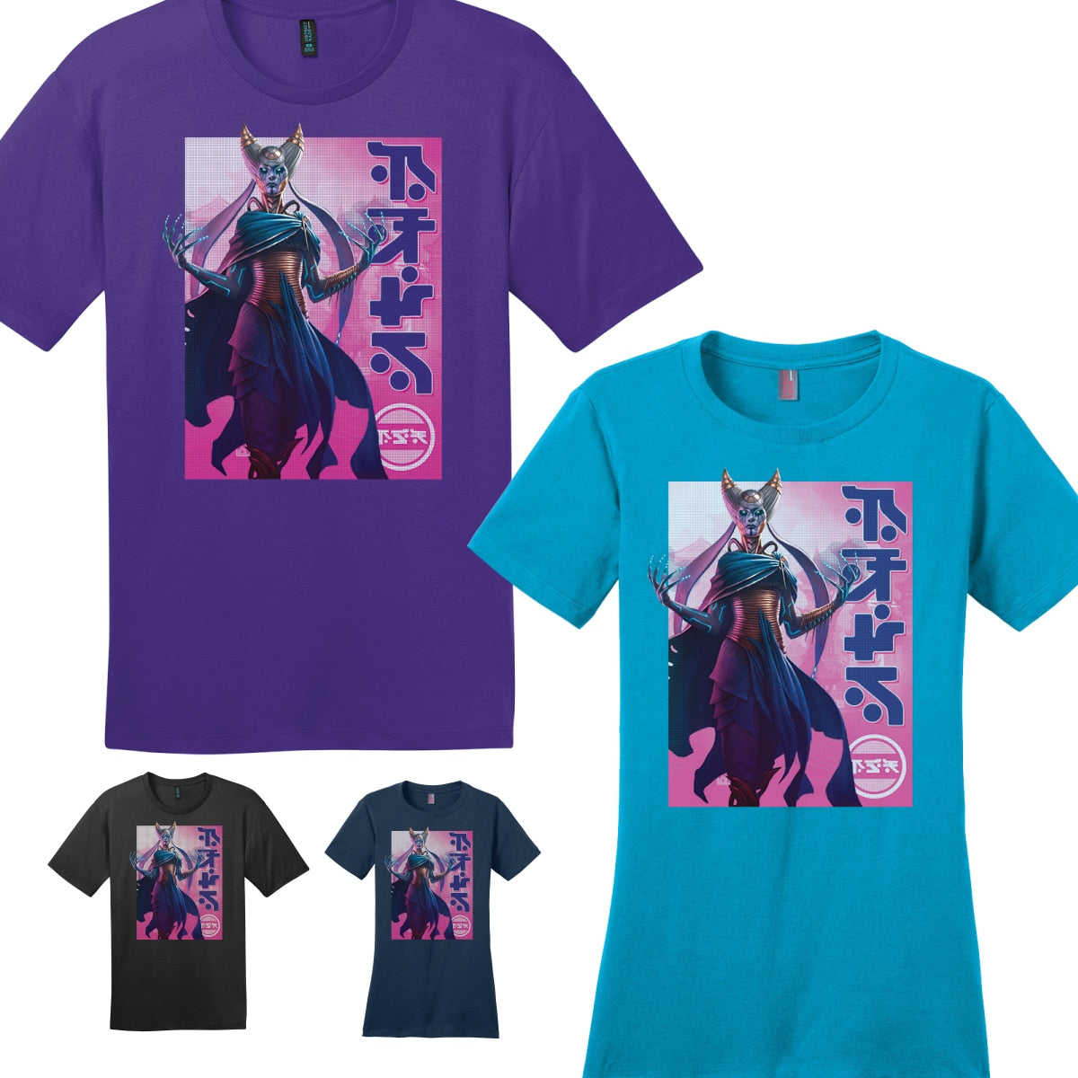 Kamigawa: Neon Dynasty Billboard Tamiyo Compleated Sage T-Shirt for Magic: The Gathering