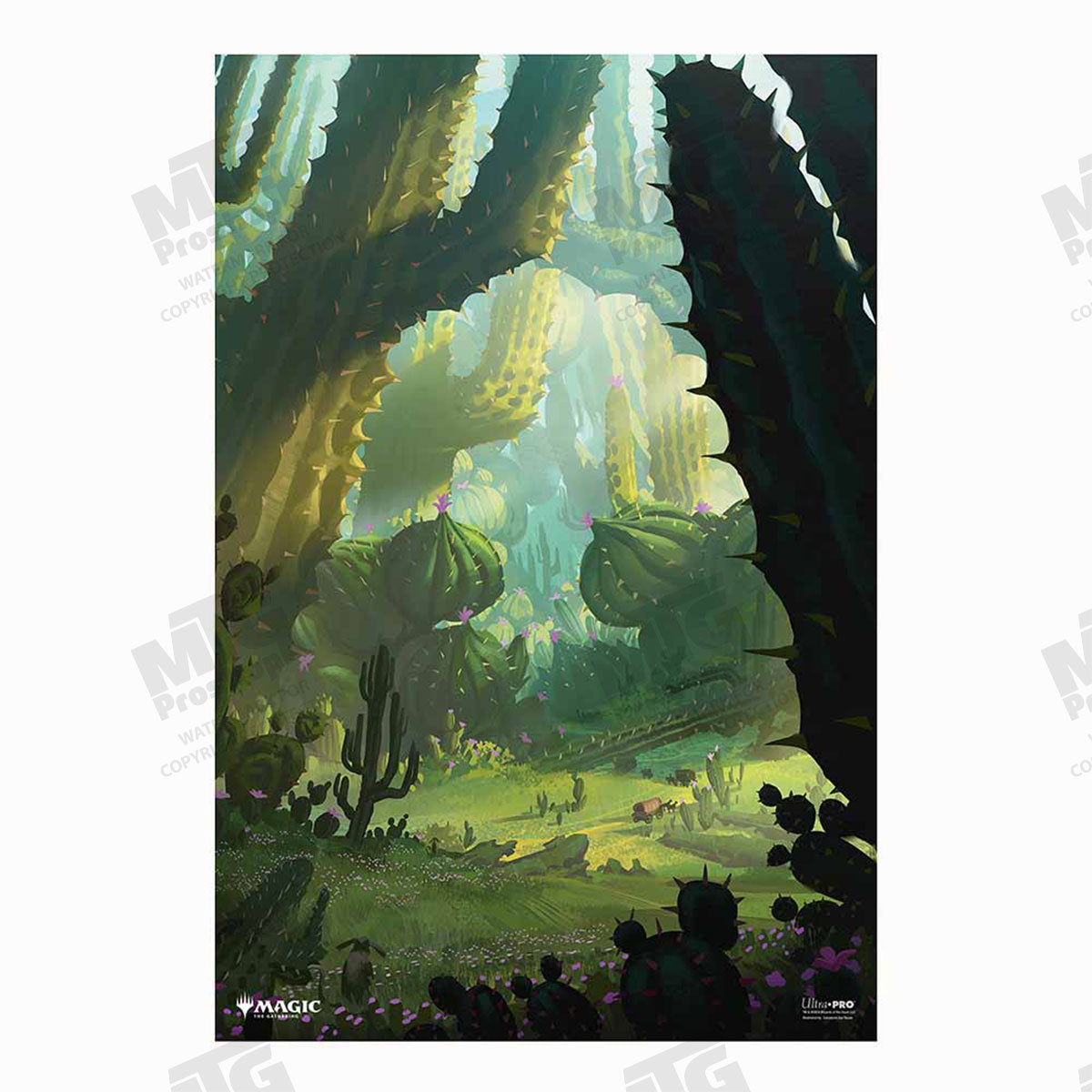 Magic: The Gathering Outlaws of Thunder Junction Posters - Lands Forest/Green Mana Symbol