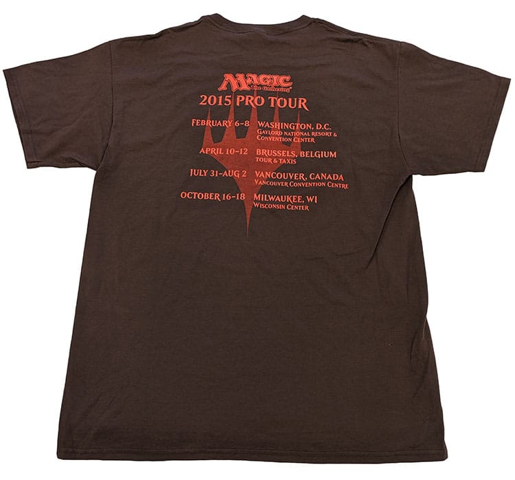 Magic: The Gathering ProTour 2015 T-shirt Back