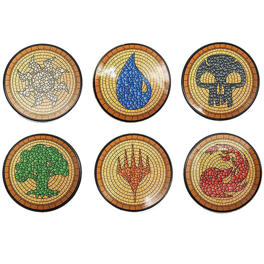 Theros Mana Symbol Ceramic Coasters for Magic: The Gathering