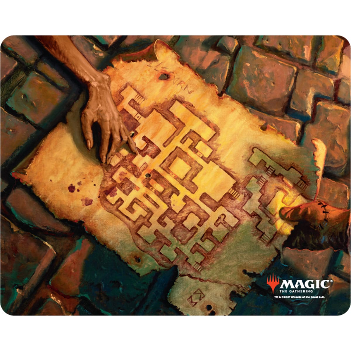Adventures in the Forgotten Realms Dungeon Map Mousepad for Dungeons & Dragons - MTG Pro Shop