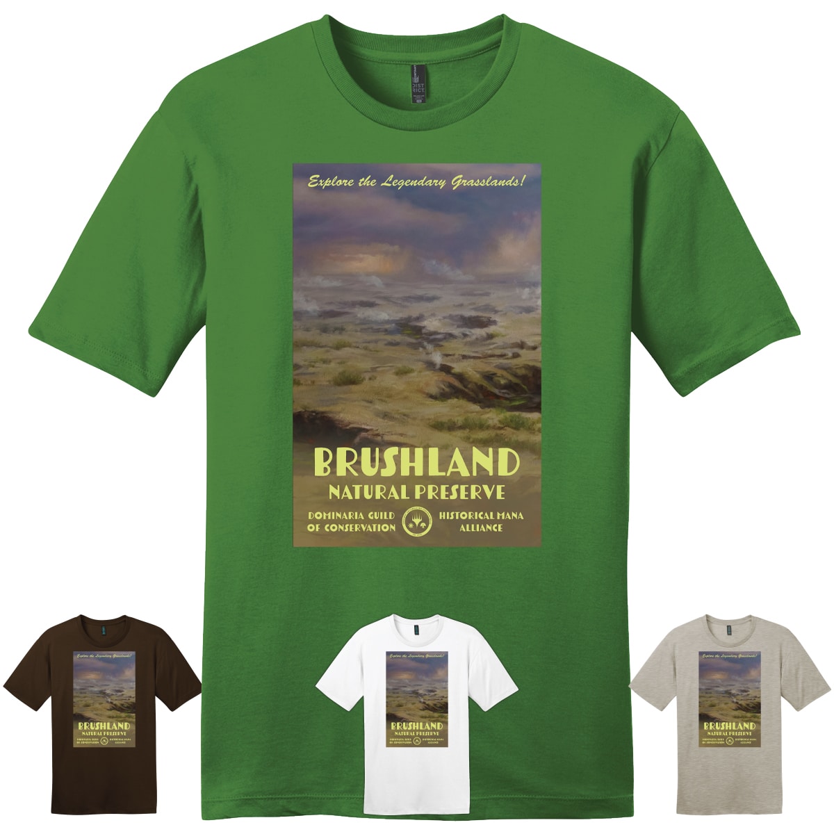 The Brothers' War Brushland T-Shirt for Magic: The Gathering