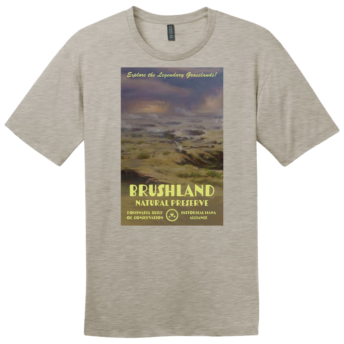 The Brothers' War Brushland T-Shirt for Magic: The Gathering