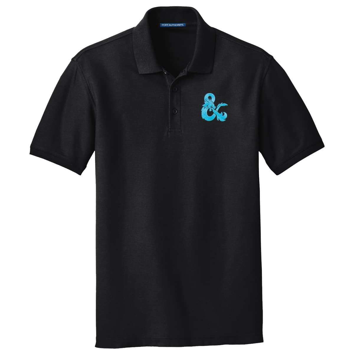 Dungeons & Dragons Evergreen Blue Logo Polo Shirt