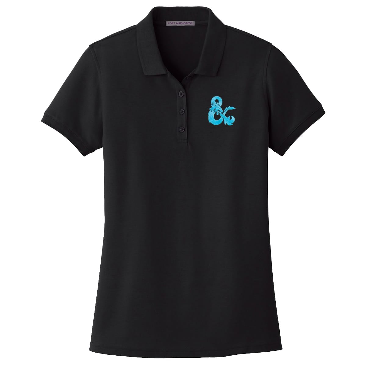 Dungeons & Dragons Evergreen Blue Logo Polo Shirt